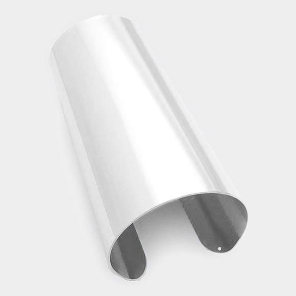 WIDE METAL ARMOR COLLAR CHOKER NECKLACE SET - Picture 3 of 4